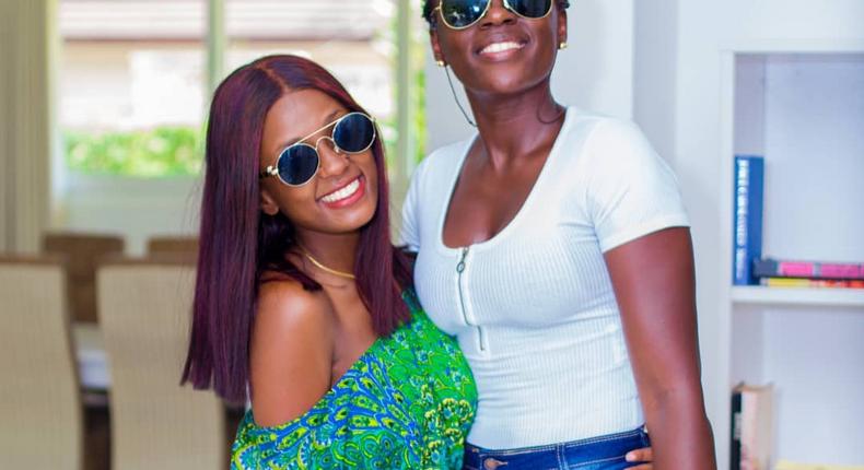 Singer Akothee with Vanessa Mdee. Akothee warns her close friends ahead of performance in Dubai