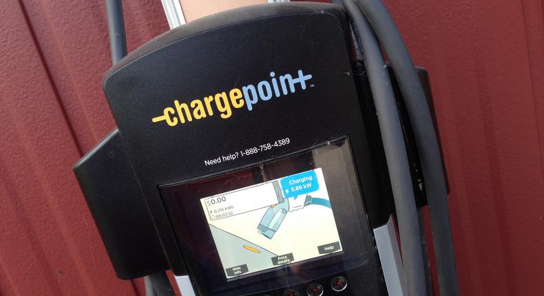 A ChargePoint charger.