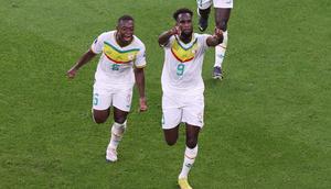 Boulaye Dia opened the scoring for Senegal against Qatar