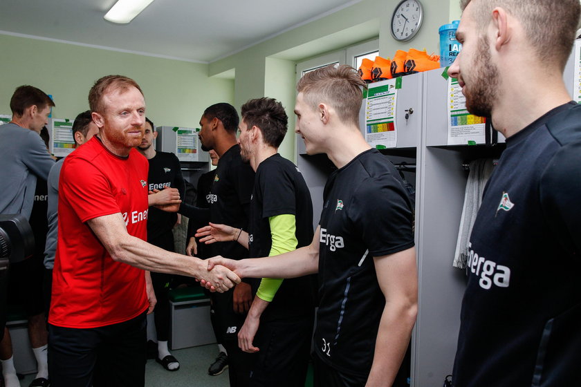 Pilka nozna. Ekstraklasa. Lechia Gdansk. Trening. 06.03.2018