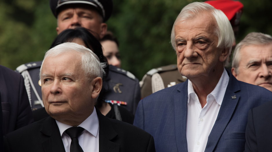 Jarosław Kaczyński (po lewej) i Ryszard Terlecki (po prawej)