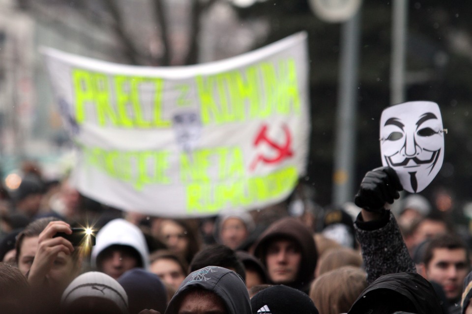 Protest przeciwników podpisania ACTA