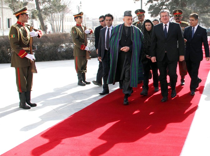 Bronisław Komorowski w Afganistanie