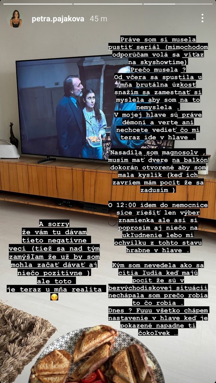 Petra Pajáková priznala úzkosti.