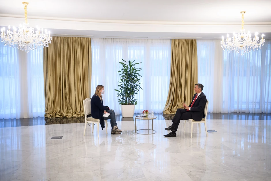 Slovenački predsednik u razgovoru sa novinarkom "Blica"