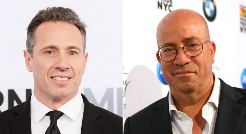 Chris Cuomo (L) and Jeff Zucker (R).