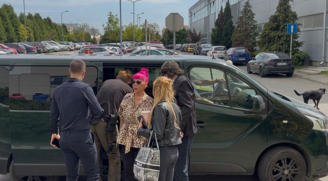 Zorica Brunclik i Kemiš na snimanju "Pinkovih zvezda"