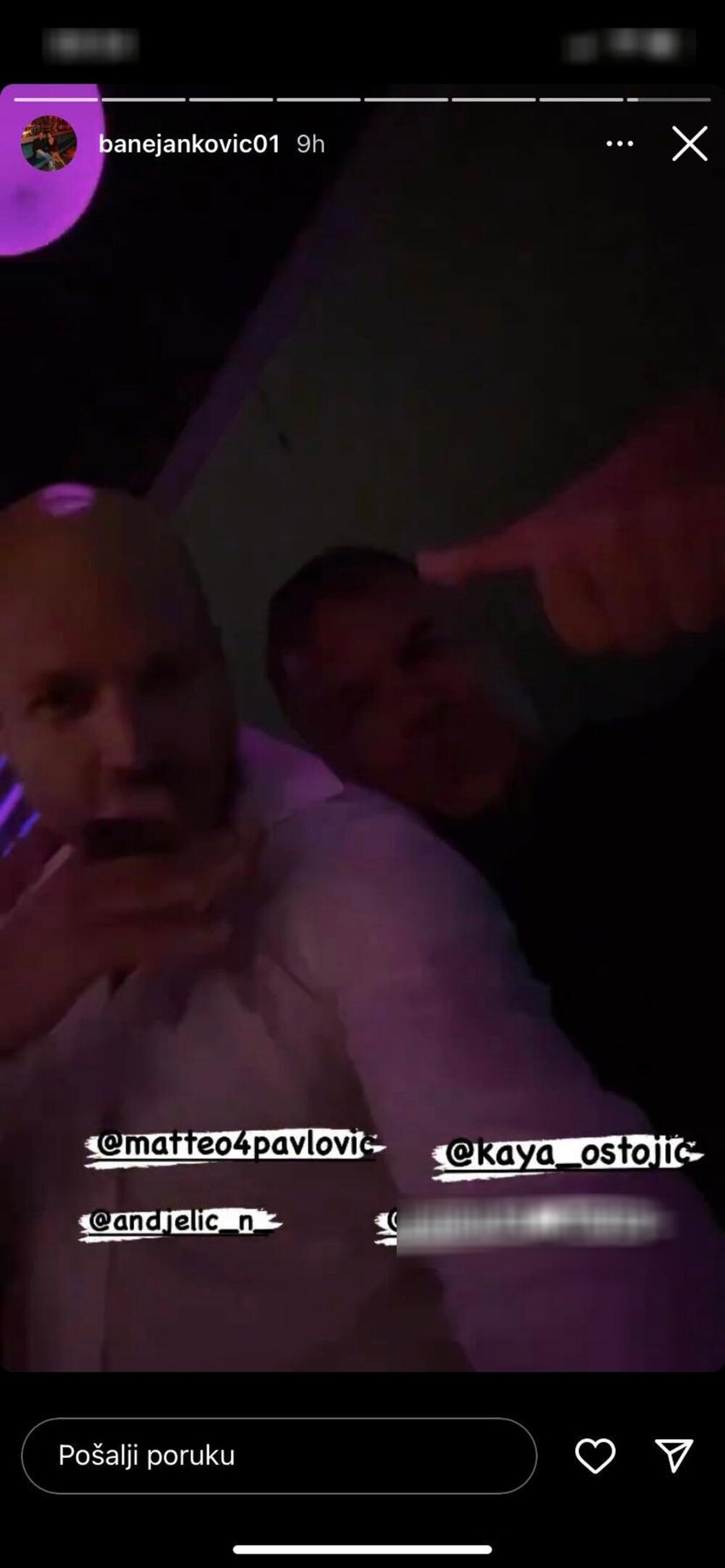 Kaja u provodu sa Duškom Banjcem i Nikolom Anđelićem 