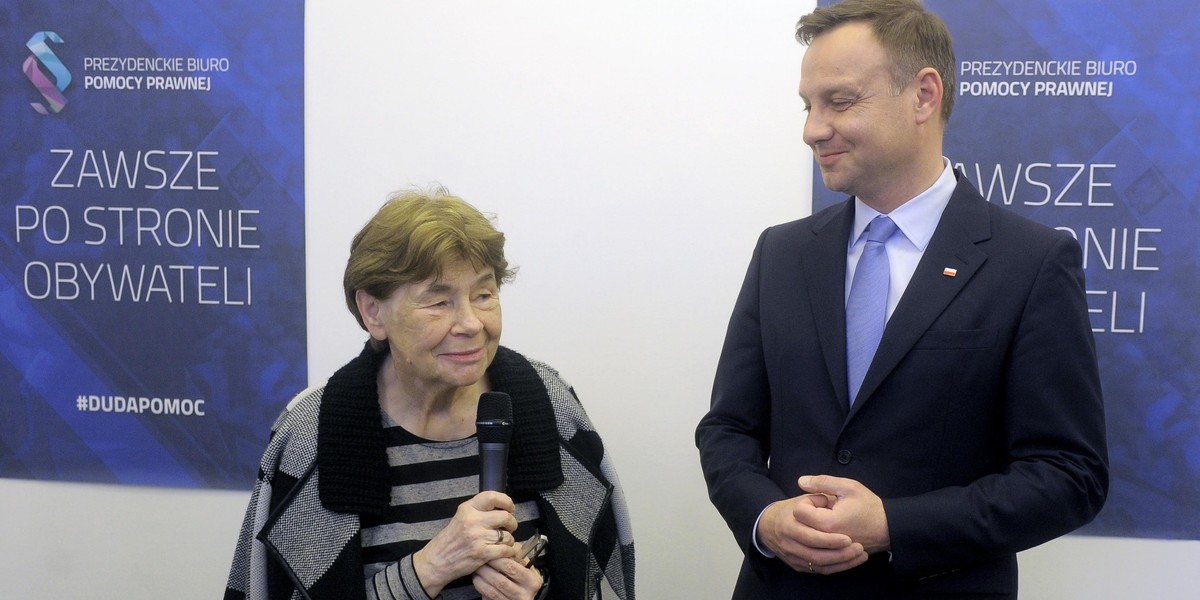 Zofia Romaszewska i Andrzej Duda