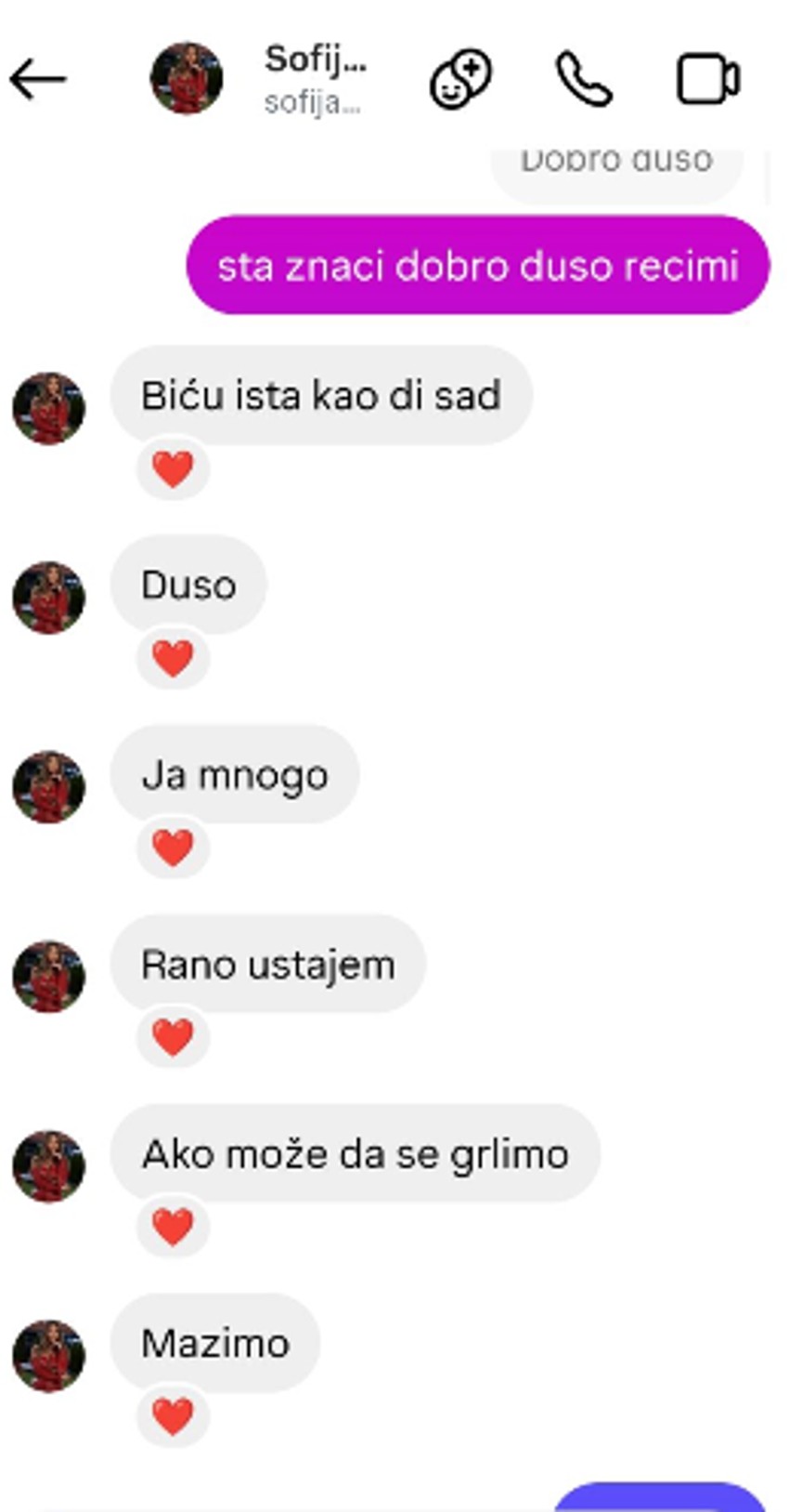 Isplivale šok prepiske Sofije i Daneta (70): "Ženo moja, dođi da se mazimo"