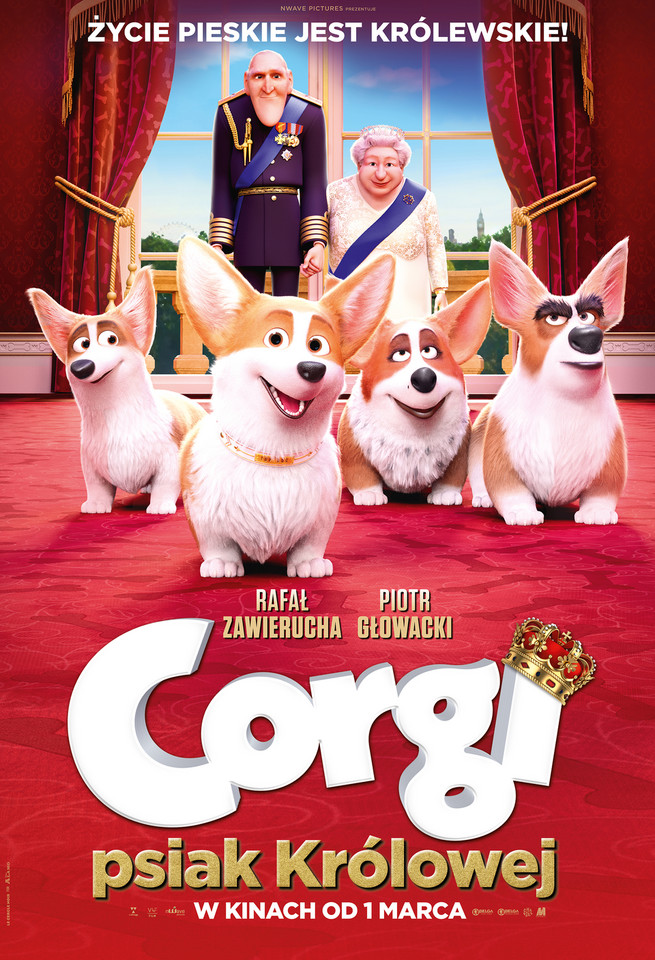 "Corgi, psiak Królowej": plakat filmu