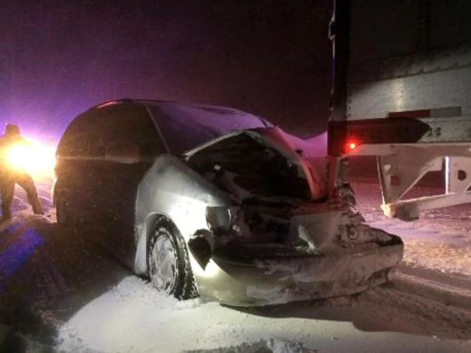 Ono što je ostalo od kombija nakon "vuče"