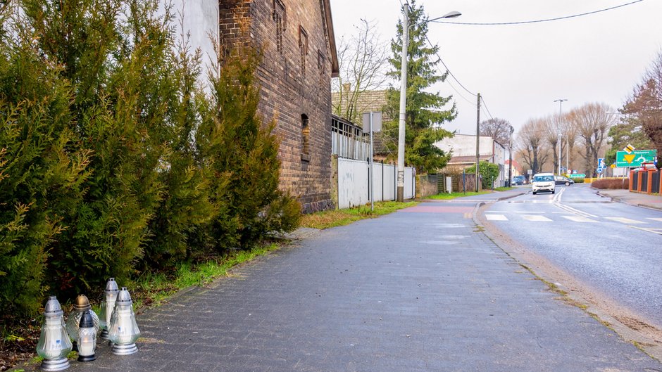 Miejsce śmiertelnego potrącenia 10-latka w Wawrowie