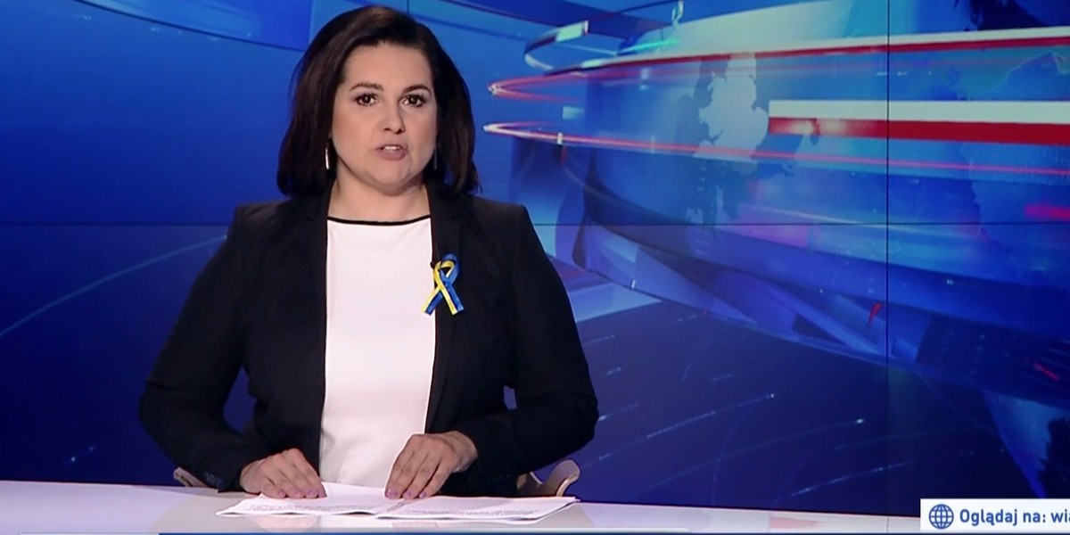 Przekaz na pasku w TVP wprawił w rozbawienie internautów.