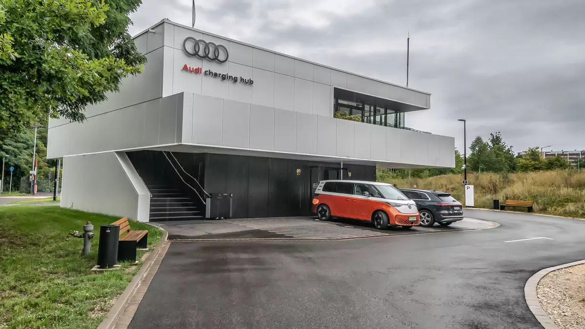 Hub ładowania Audi w Norymberdze w Niemczech