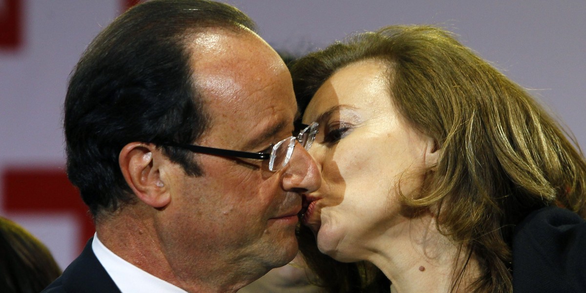 Valerie Trierweiler i Francois Hollande.