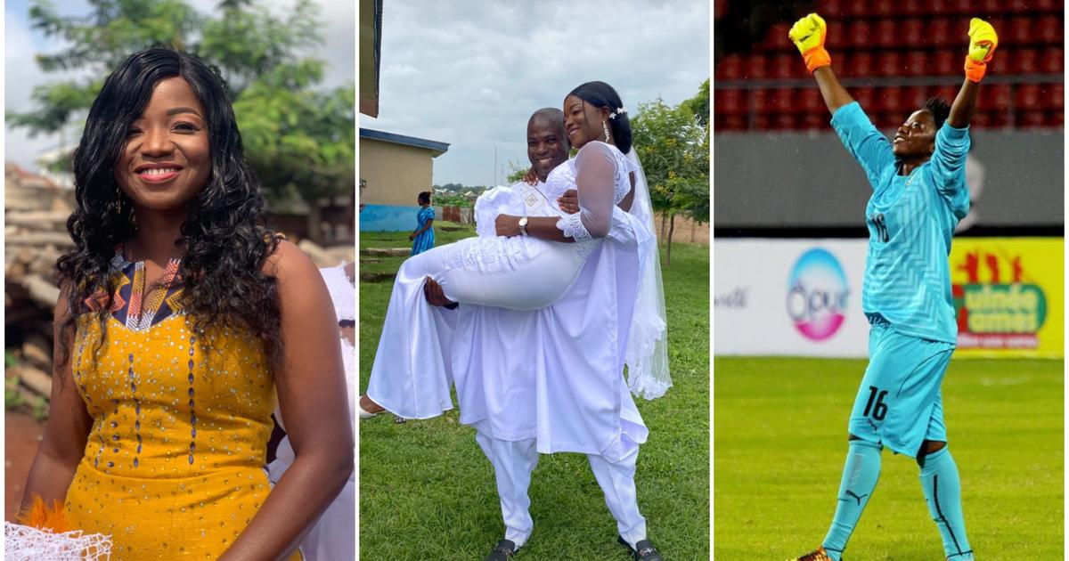 Nana Ama Asantewaa: Black Queens goalkeeper marries Ghanaian coach