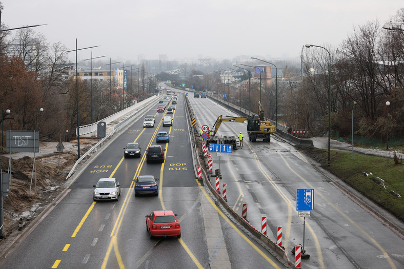 Nowy wiadukt Trasy Łazienkowskiej