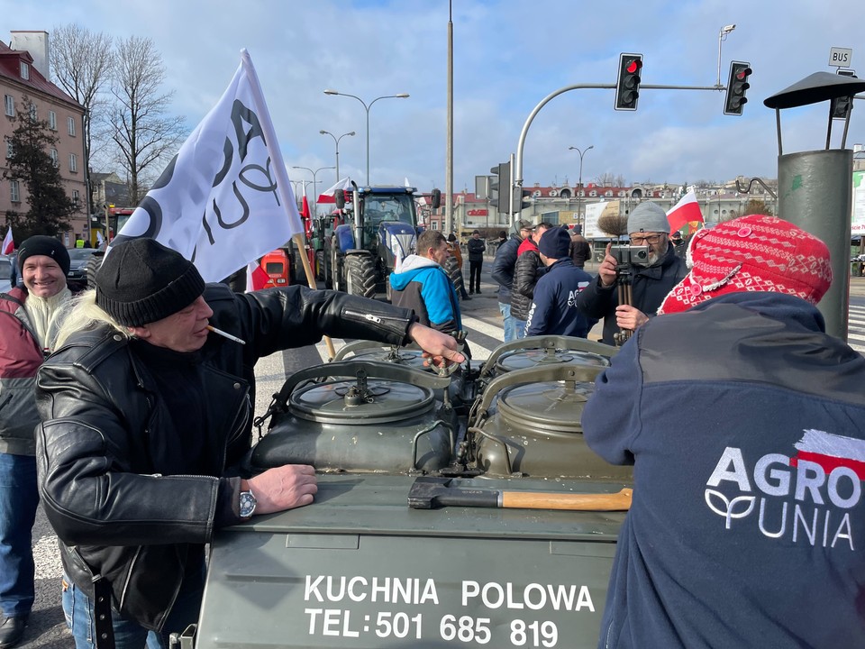 Lublin: protest rolników z Agrounii