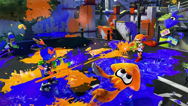 Nawet na statycznych obrazkach Splatoon prezentuje się bardzo dynamicznie