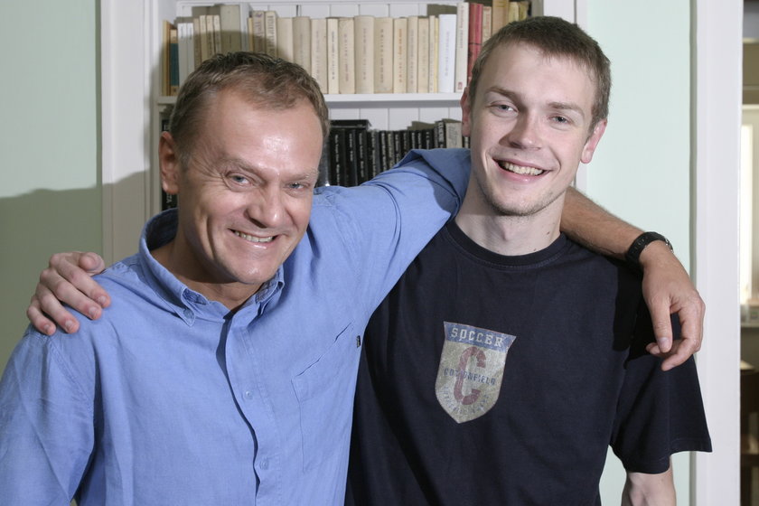Donald Tusk z synem