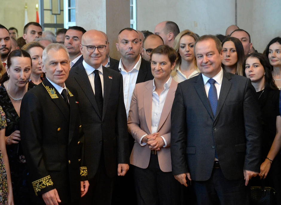 Na svečanom prijemu bili su Vučević, Brnabić i Dačić