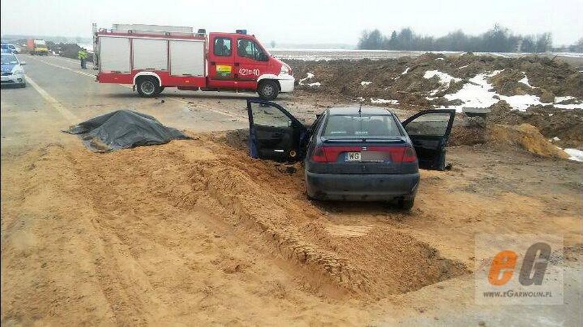 W wykopie na budowie znaleźli auto. W środku ciało mężczyzny