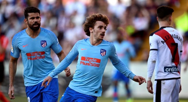 Antoine Griezmann grabbed the only goal as Atletico moved back into second place