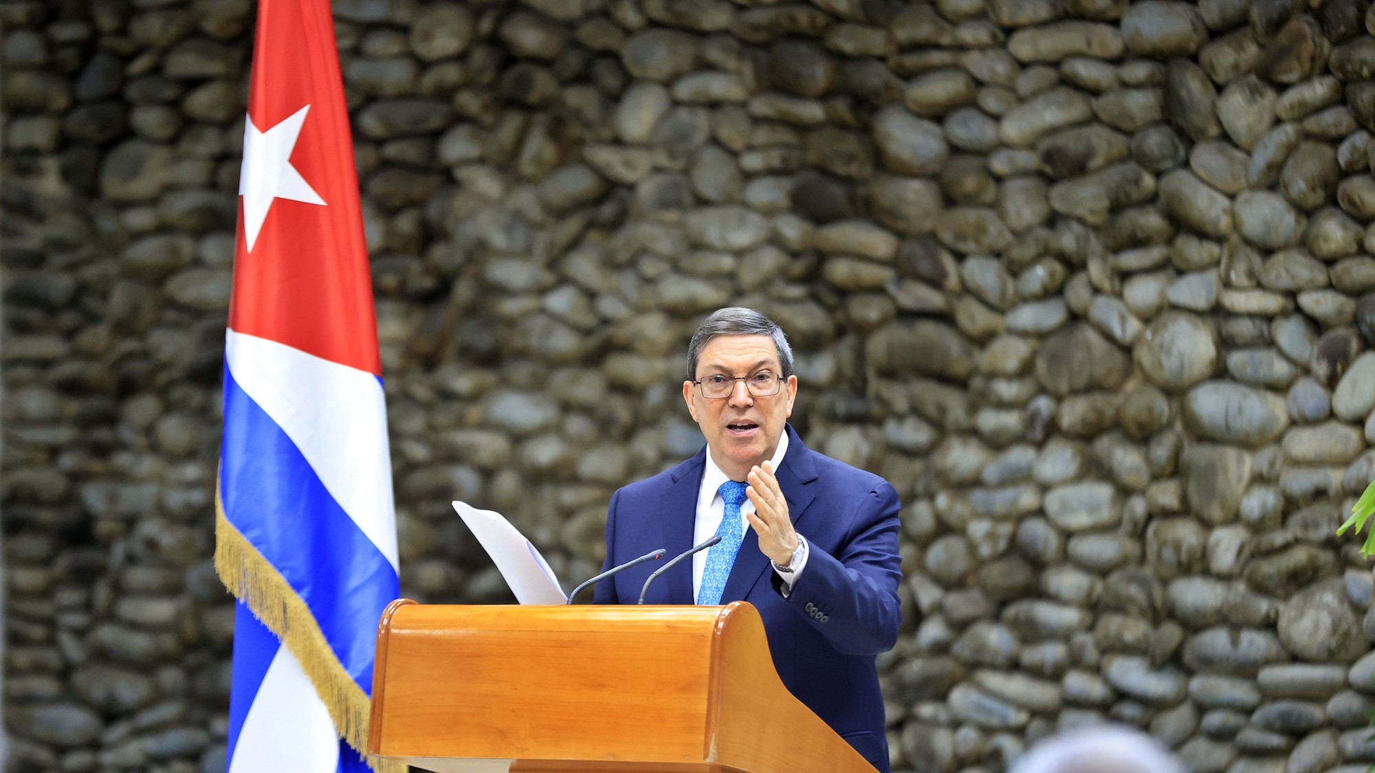 Kubánsky minister zahraničných vecí Bruno Rodríguez.