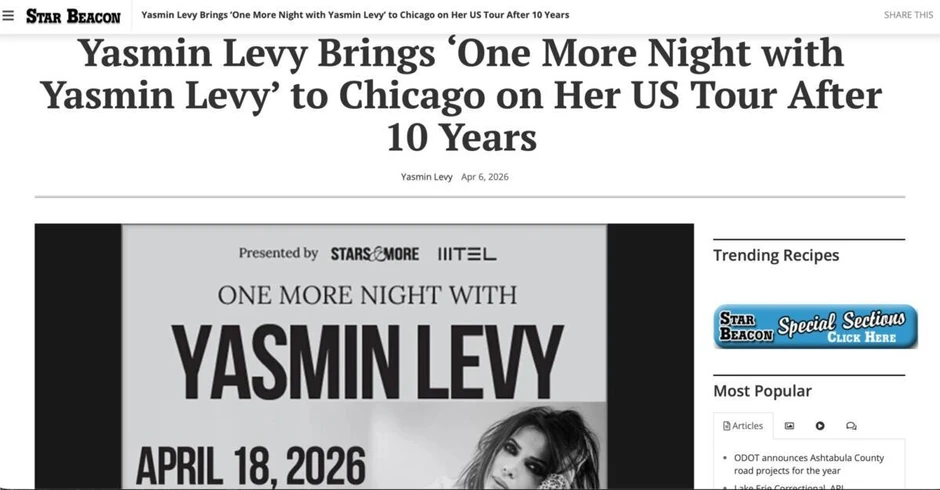 Jasmin Levi u američkim medijima