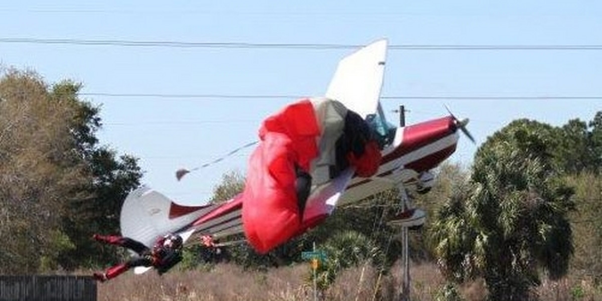 Samolot zderzył się ze spachochroniarzem