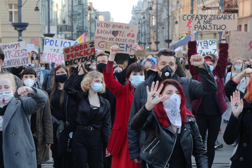 Czarny protest w Łodzi