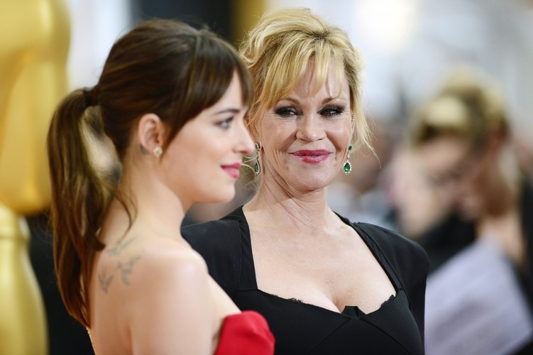 Melanie Griffith i jej córka Dakota Johnson, która zagrała Anastasię Steele w filmie 