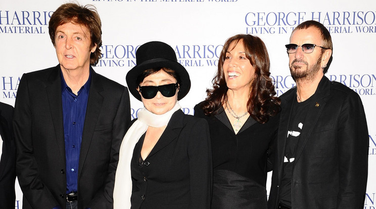A Beatles két élő tagja és az özvegyek
2011-ben: Paul McCartney (balról), Yoko
Ono, Olivia Harrison és Ringo Starr /Fotó: Northfoto