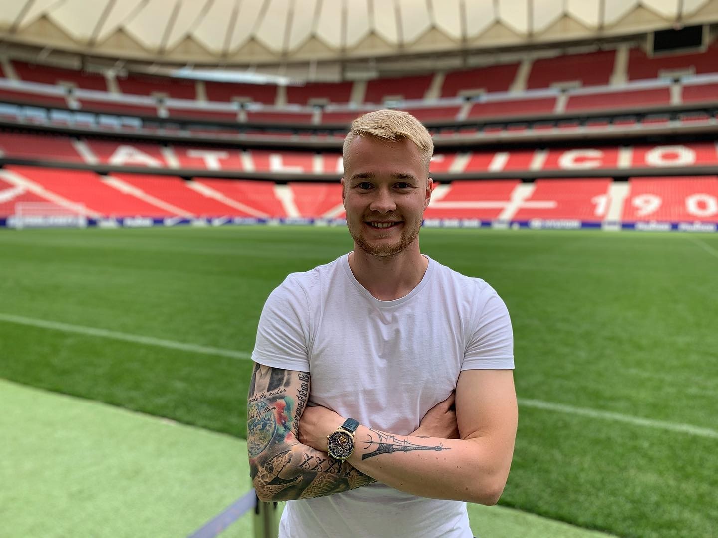 Hlásateľ futbalového klubu Slovan Bratislava  Jakub Vrbinčík.
