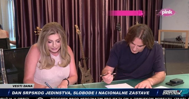 Viki Miljković i Željko Mitrović (Foto: Screenshot TV Pink)