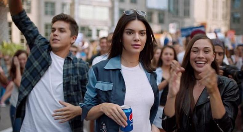 Kendall Jenner in the controversial ad 
