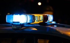 Kolizja ciężarówki wojsk amerykańskich. Żołnierz USA wbił się w tył 'elki'