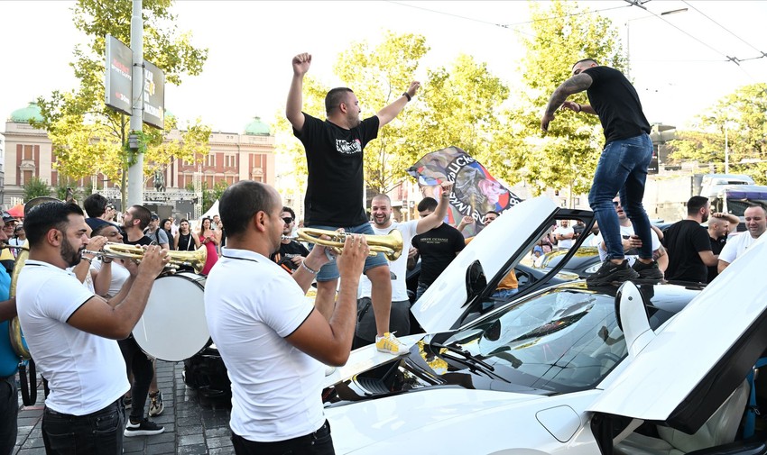 Slavlje u Beogradu nakon što je Srbija osvojila srebro na Svetskom prvenstvu