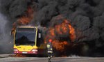 Pożar autobusu MPK w Łodzi. Ogień szalał w kabinie. Co zrobiła kierująca?