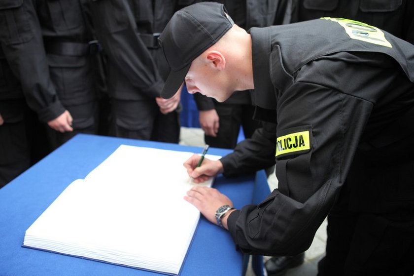 Ślubowanie policjantów