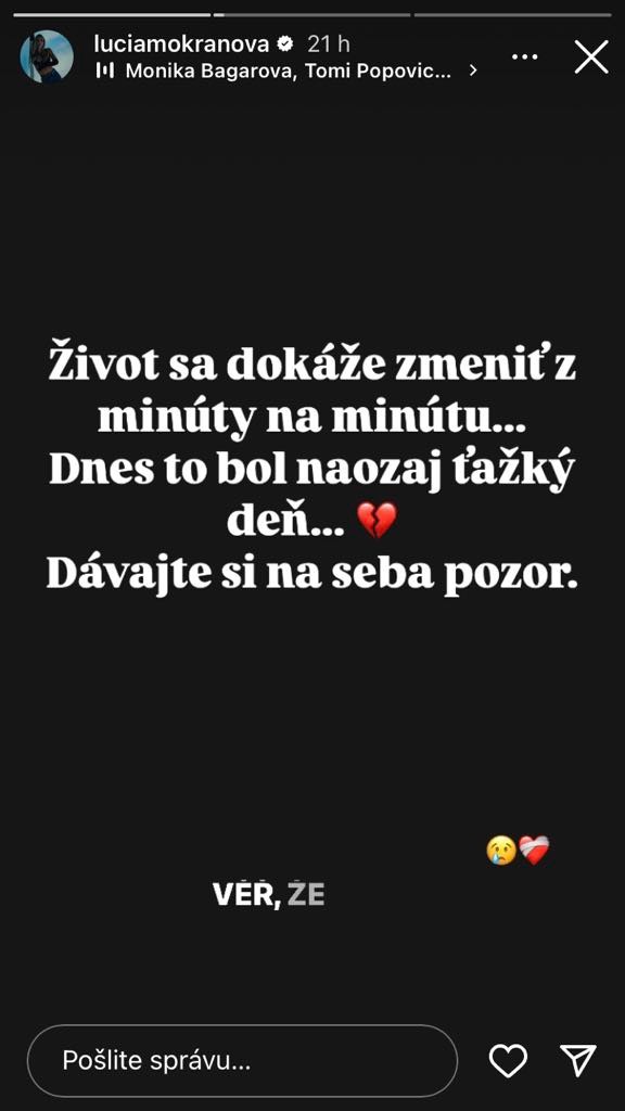 Mokráňová skončila s dcérkou v nemocnici.