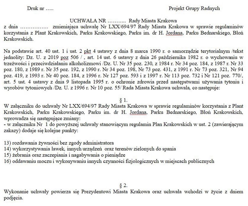 Kraków. Zakażą karmienia bezdomnych na Plantach?