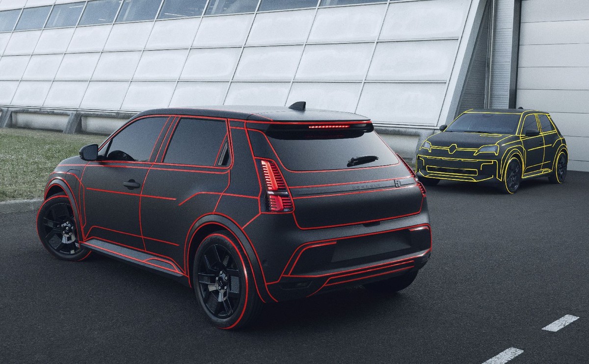 Renault wprowadzi siedem nowych modeli, w tym Renault Legend. Na zdjęciu nowe Renault 5 - prototypy auta seryjnego wyprodukowane we Francji w zakładzie w Douai