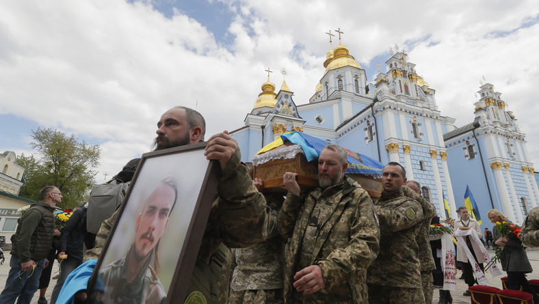 Pogrzeb ukraińskiego żołnierza
