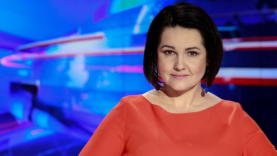 Edyta Lewandowska w programie "Wiadomości" TVP