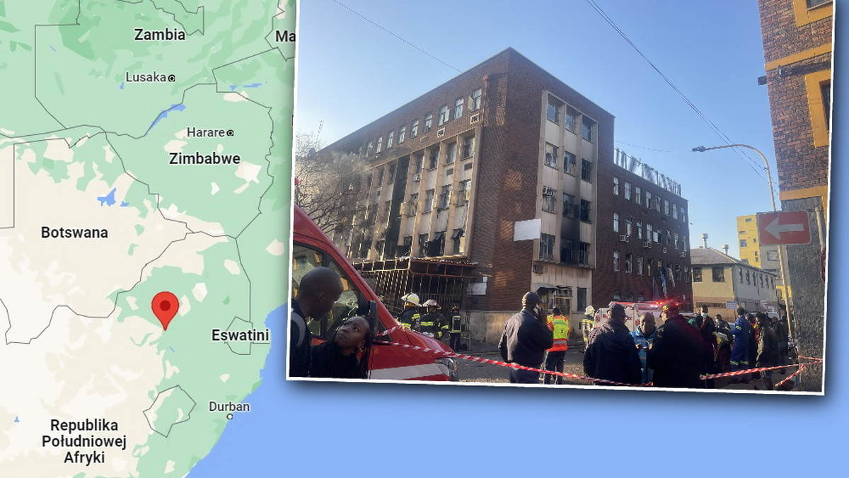 Wielki pożar w Johannesburgu. Zginęło co najmniej 47 osób