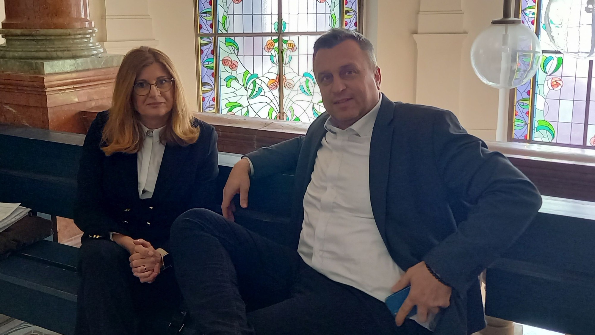 Exministerka pôdohospodárstva za SNS Gabriela Matečná a šéf SNS Andrej Danko 