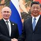Prezydenci Władimir Putin i Xi Jinping podczas spotkania w Pekinie, 18 października 2023 r