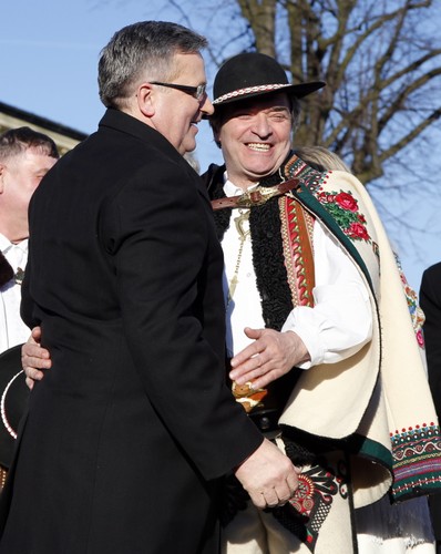 Bronisław Komorowski, podczas spotkania z wyborcami w Nowym Targu